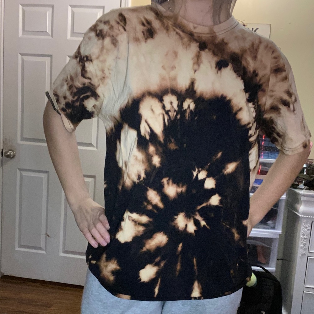rolling stones tie dye shirt